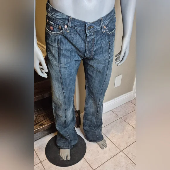 Energie Classic Blue Straight-Leg Jeans - Picture 2 of 13